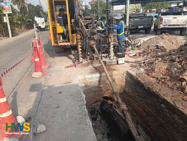ดันลอดท่อ HDD หาดใหญ่ จังหวัดสงขลาและพื้นที่ใกล้เคียง